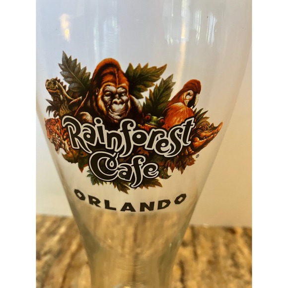 Rainforest Cafe Orlando Beer Glass Souvenir Collectible Barware - Picture 1 of 3